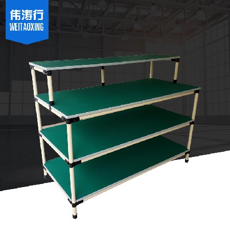 定制精益管工作臺牢固耐用電子車間操作臺防靜電工作臺工作桌批發(fā)