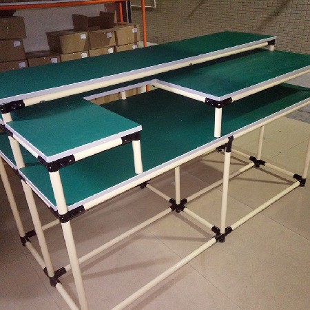 定制精益管工作臺牢固耐用電子車間操作臺防靜電工作臺工作桌批發(fā)