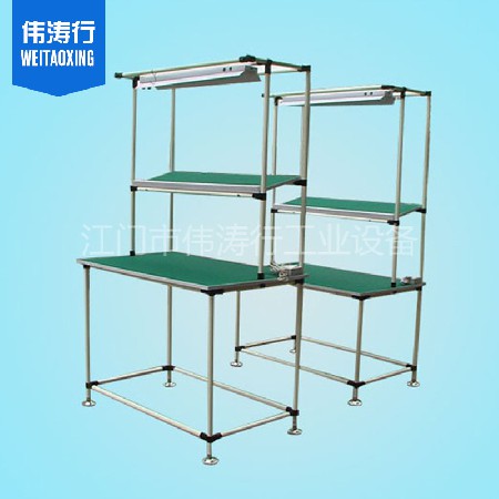 批發(fā)不銹鋼工作臺 線棒工作臺防靜電工作臺車間鋁材流水線工作桌