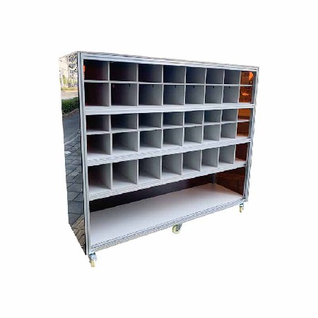鋁型材模具柜 供應(yīng)生產(chǎn)數(shù)控模具柜 模具工具零件備品柜 儲物柜